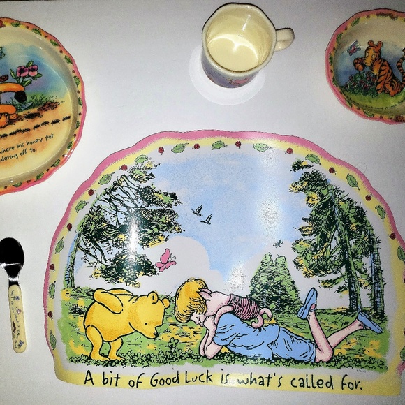 Selandia Other - Selandia Winnie The Pooh Child's Plate Set 5 Pc